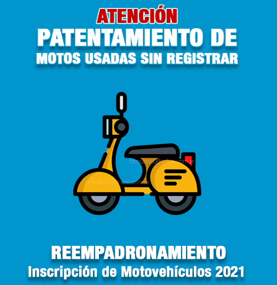 reempadronamiento de motos sin papeles